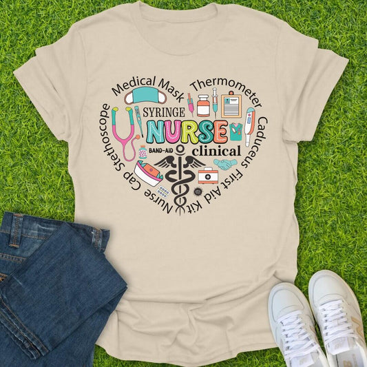 T-Shirt Natural / S Survival Icons Tee