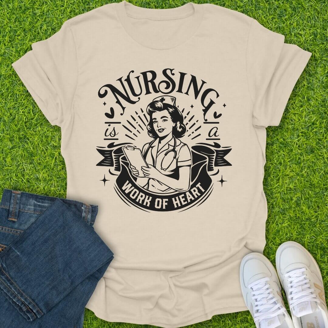 T-Shirt Natural / S Vintage Work Of Heart Tee