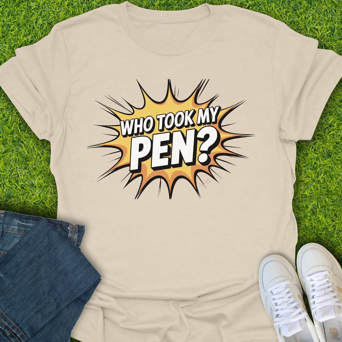 T-Shirt Natural / S Who Took My Pen Tee