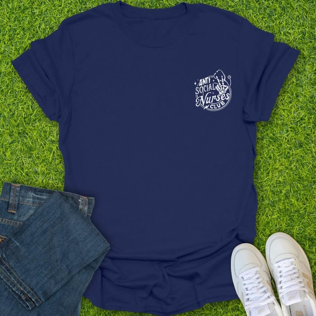 T-Shirt Navy / S Anti Social Nurses Club Tee