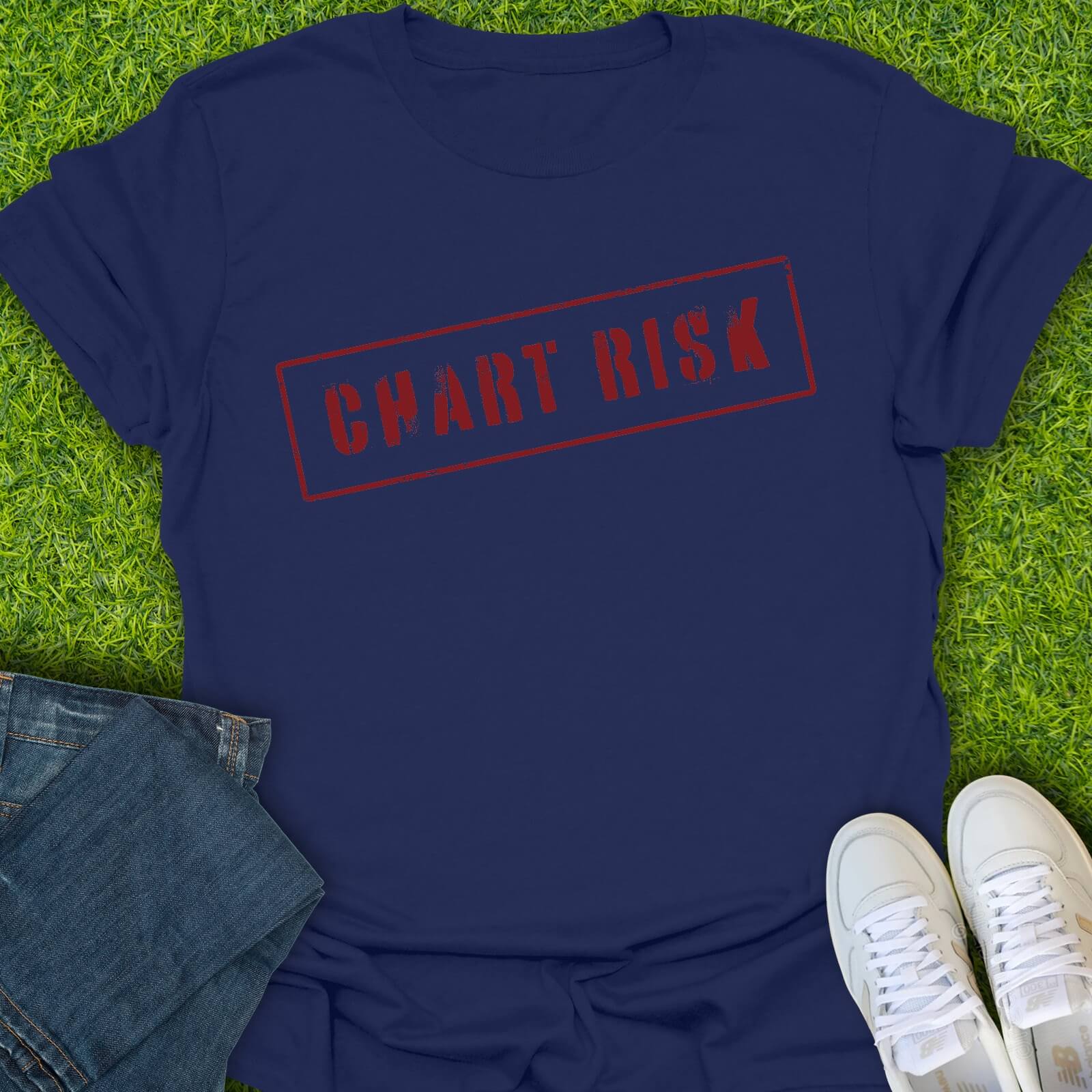 T-Shirt Navy / S Chart Risk Tee