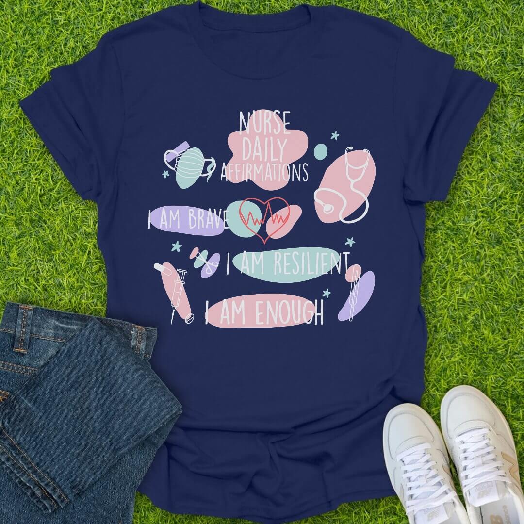 T-Shirt Navy / S Daily Affirmations Tee