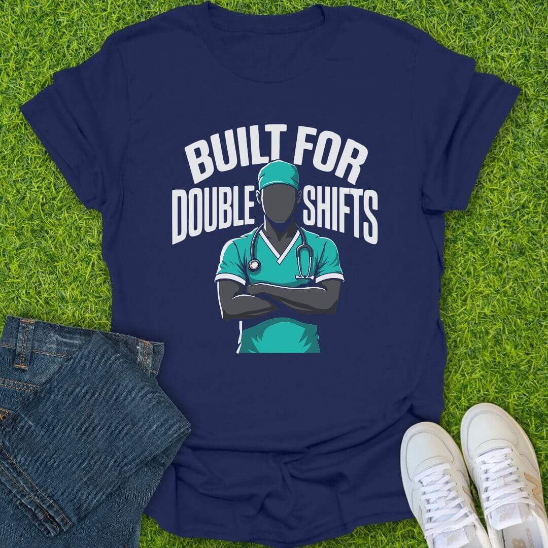 T-Shirt Navy / S Double Shifts Tee