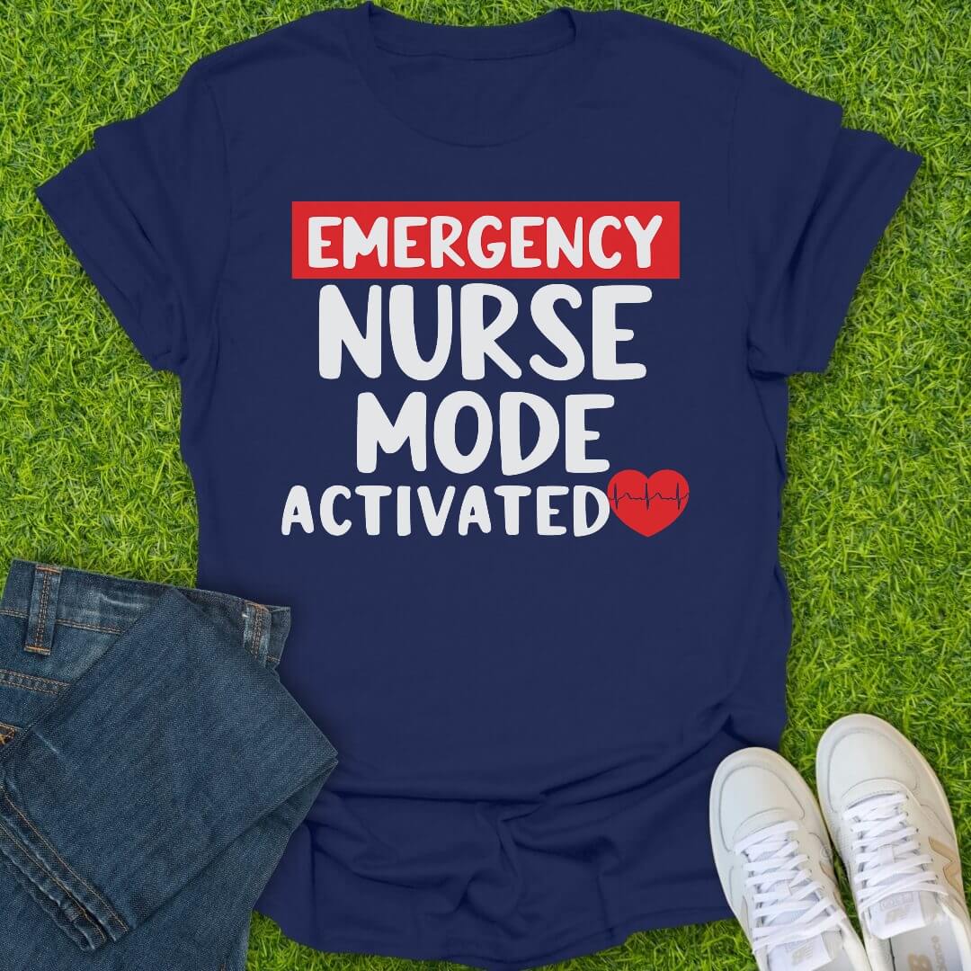 T-Shirt Navy / S Emergency Nurse Mode Tee