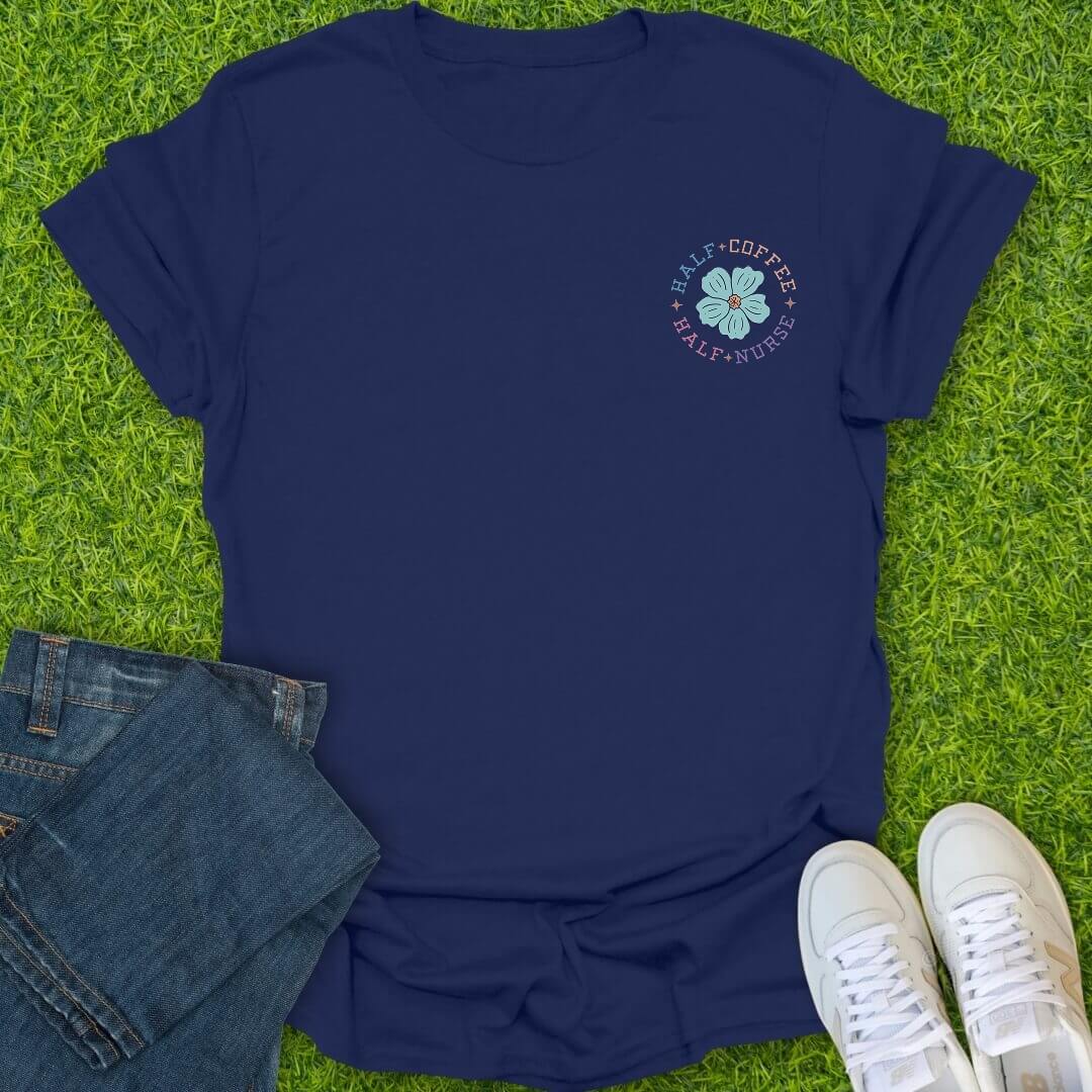 T-Shirt Navy / S Fueled & Flourishing Tee