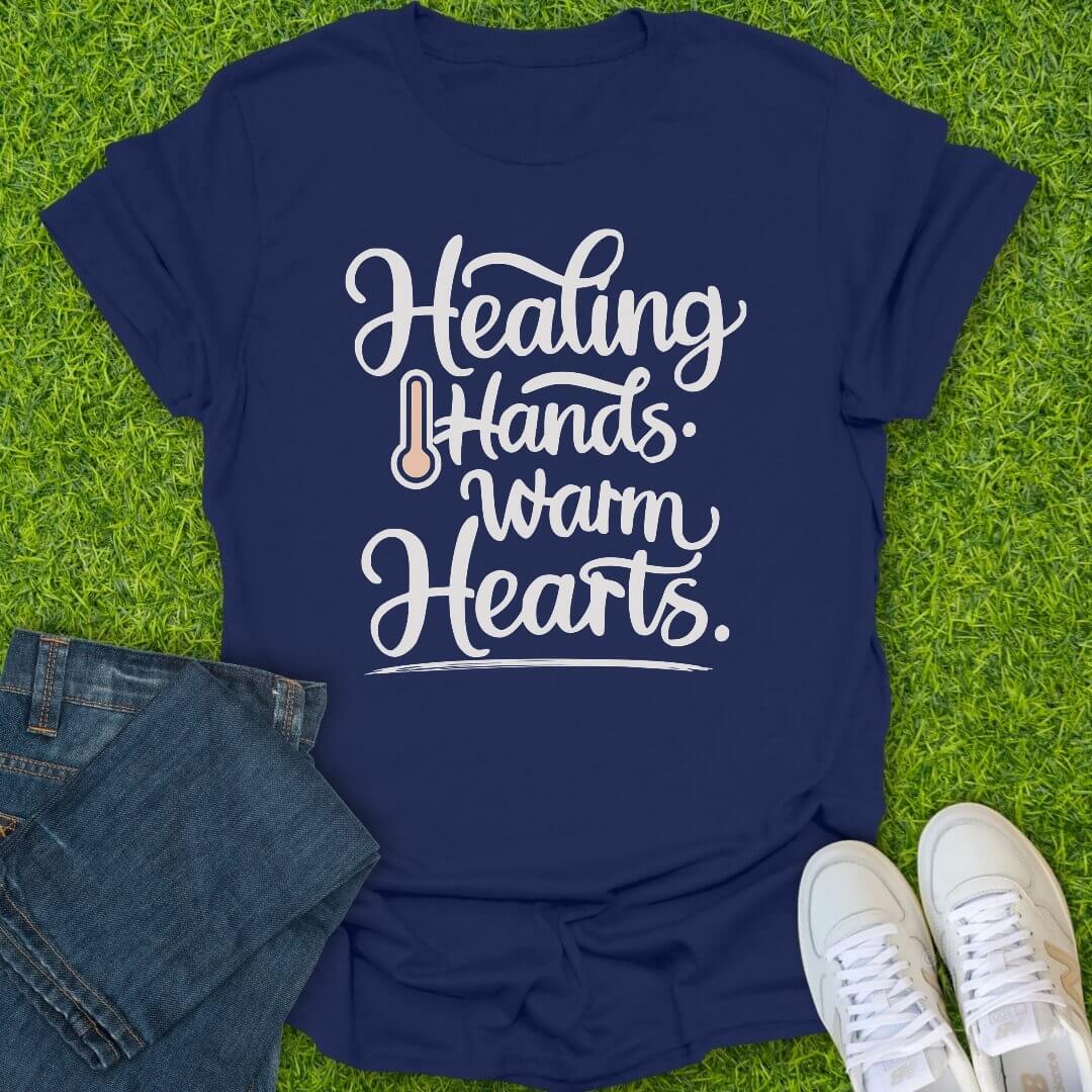 T-Shirt Navy / S Healing Hands Tee
