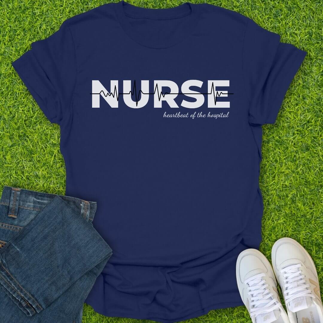T-Shirt Navy / S Heartbeat Hospital Tee