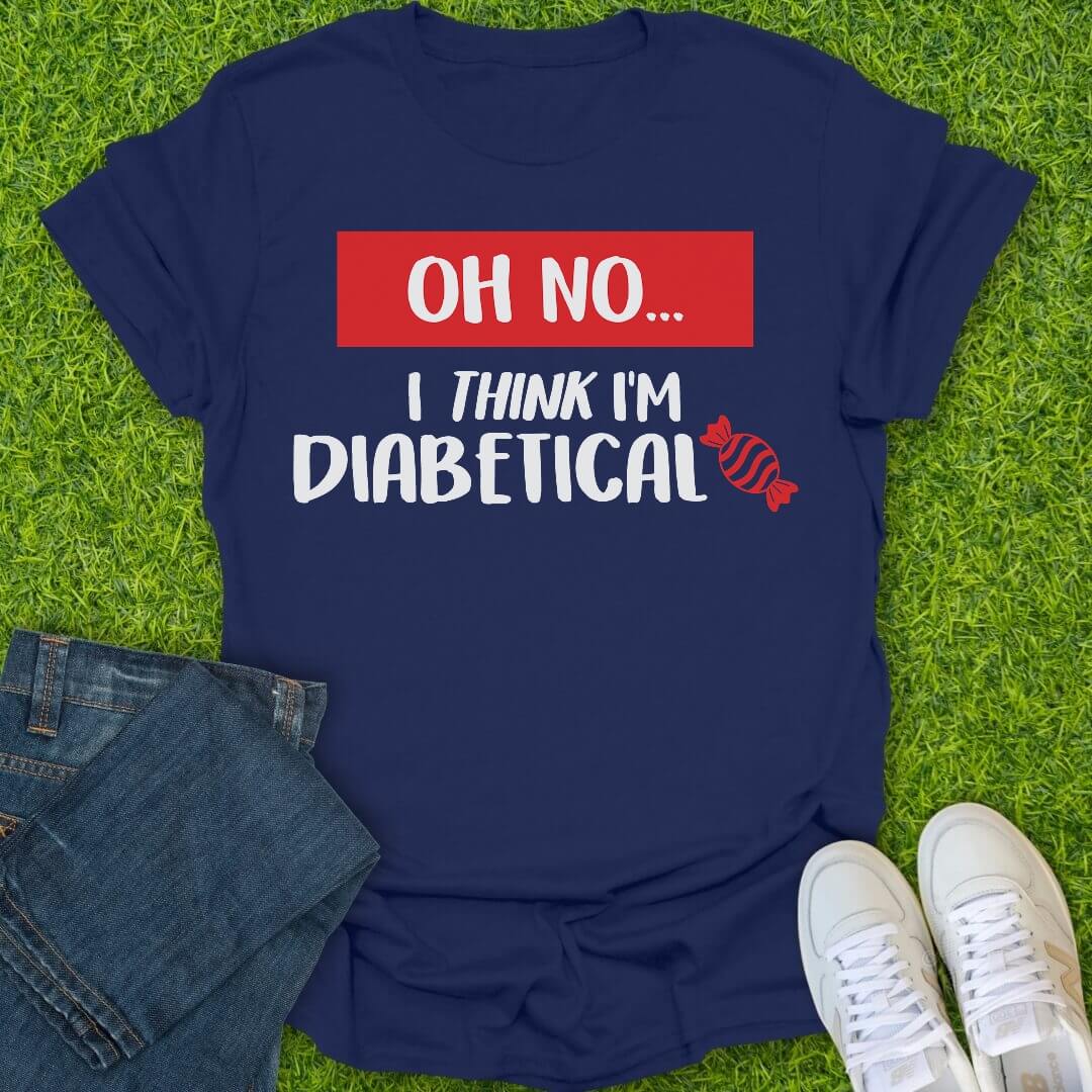 T-Shirt Navy / S I Think I'm Diabetical Tee