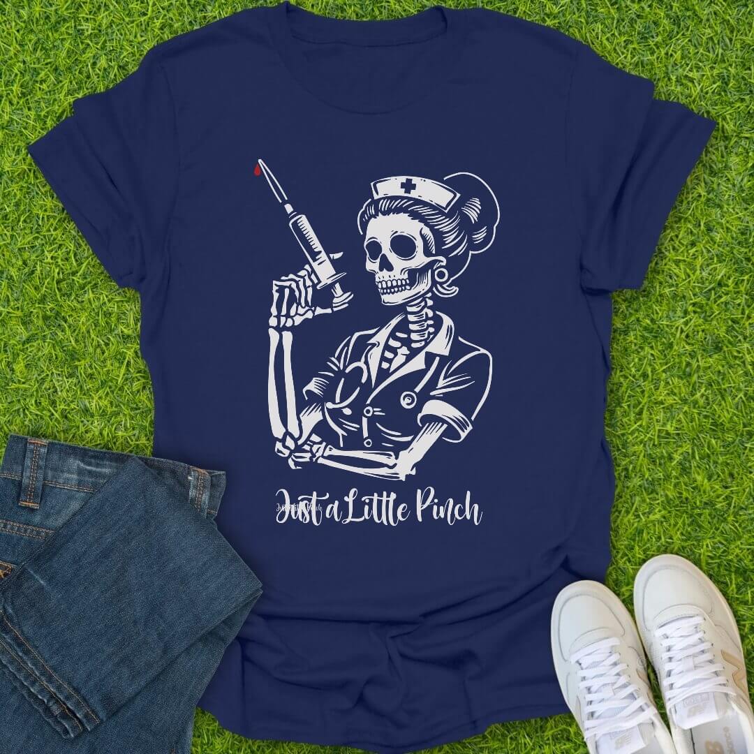 T-Shirt Navy / S Just a Little Pinch Tee