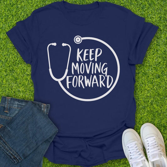 T-Shirt Navy / S Keep Moving Forward Tee