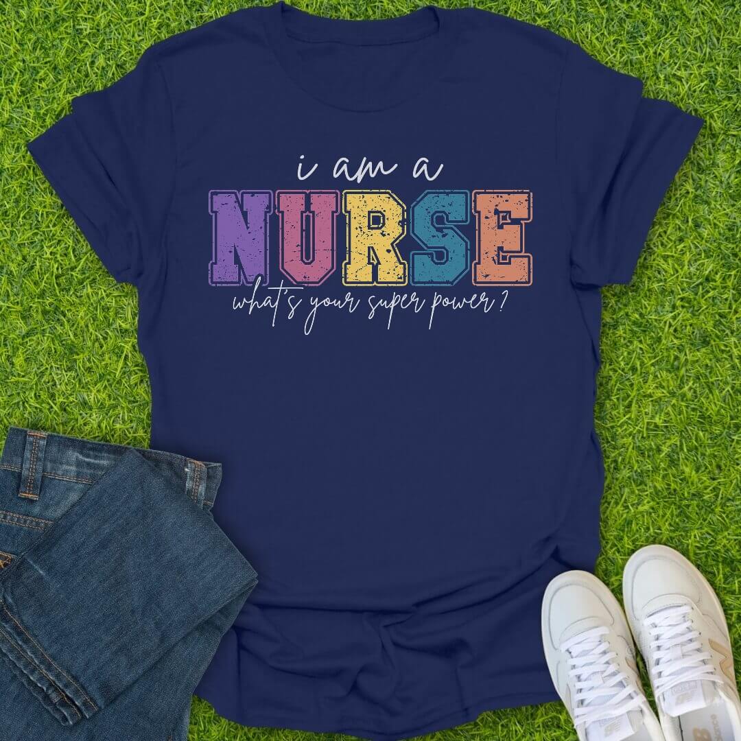 T-Shirt Navy / S Nurse Superpower Tee