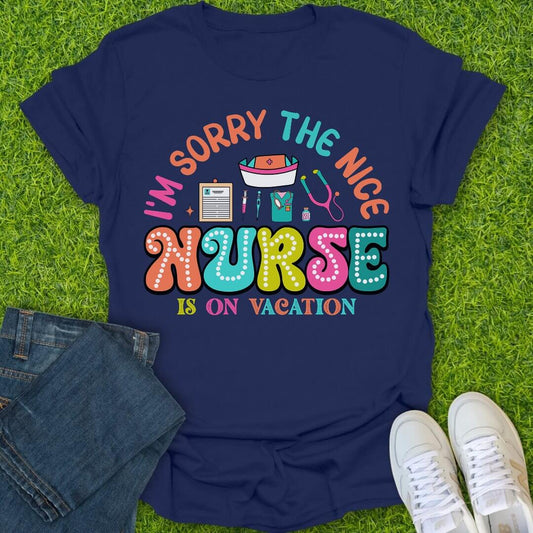 T-Shirt Navy / S On Vacation Tee