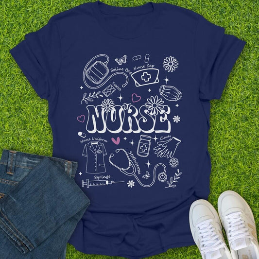 T-Shirt Navy / S Parts Of A Nurse Tee