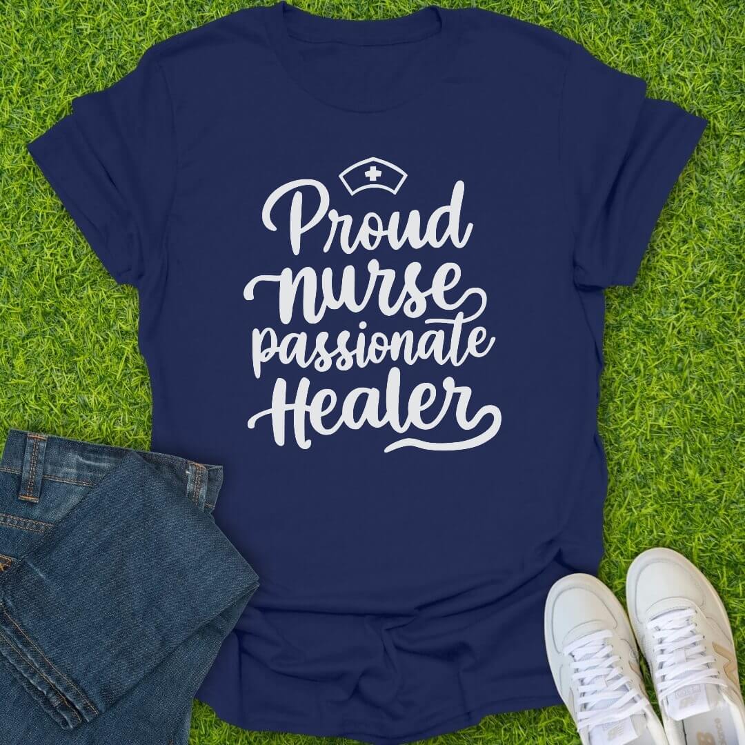 T-Shirt Navy / S Proud Nurse Tee
