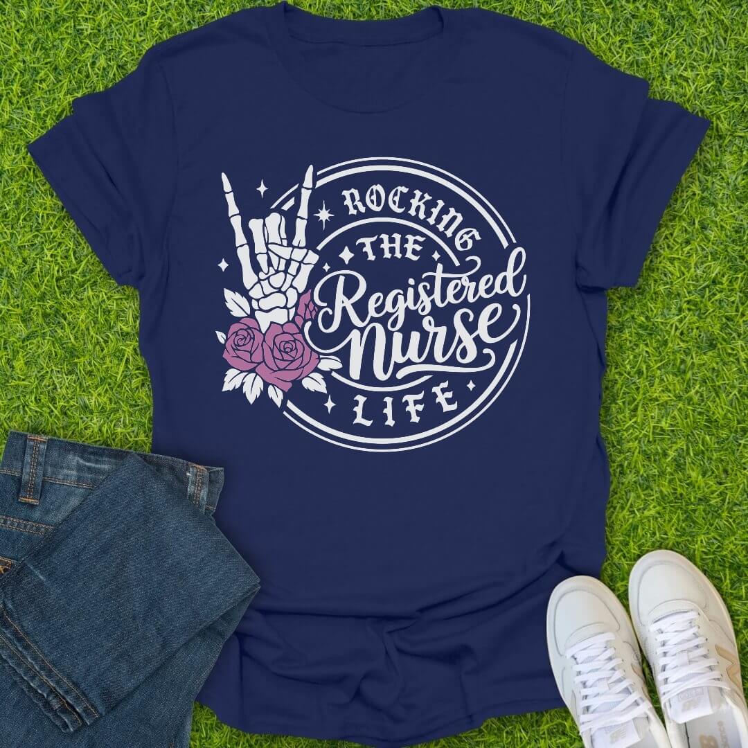 T-Shirt Navy / S Rockin RN Tee