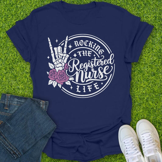 T-Shirt Navy / S Rockin RN Tee