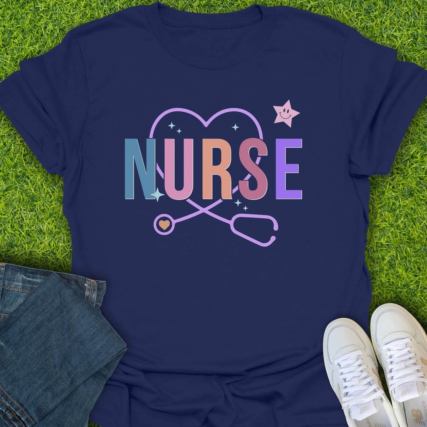 T-Shirt Navy / S Starry Nurse Tee