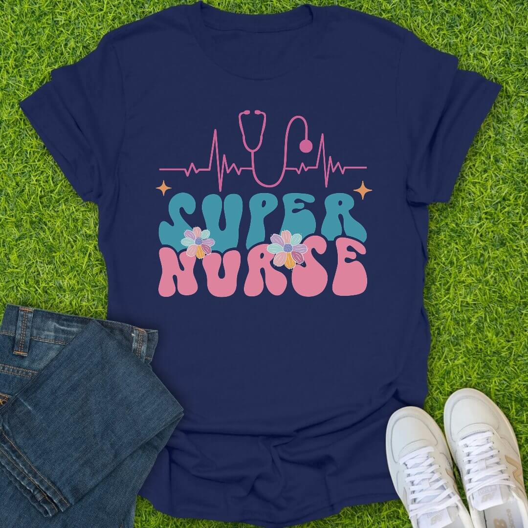 T-Shirt Navy / S Super Nurse Energy Tee