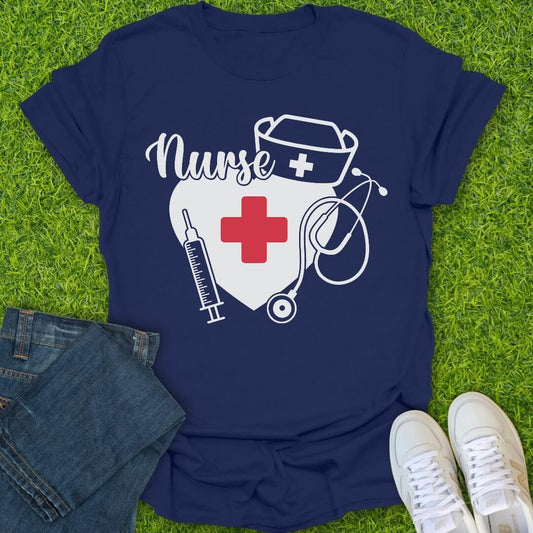 T-Shirt Navy / S Symbol of Care Tee