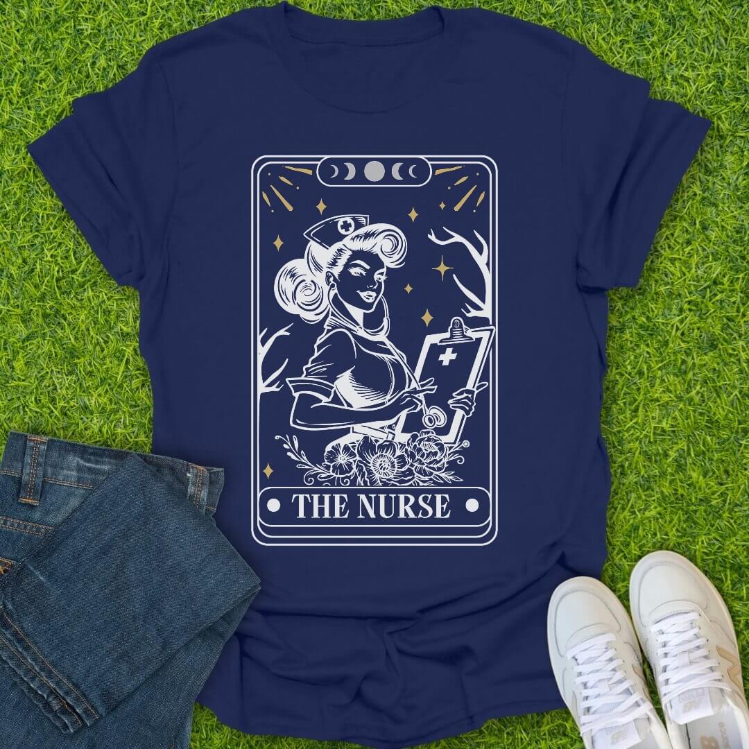 T-Shirt Navy / S The Nurse - Major Arcana Tee