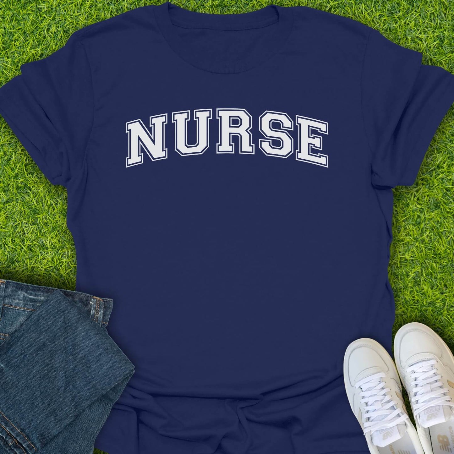T-Shirt Navy / S Varsity Nurse Tee