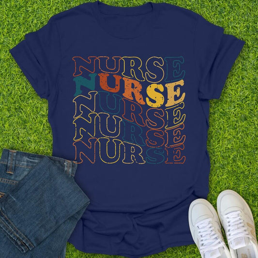 T-Shirt Navy / S Wavy Nurse Tee