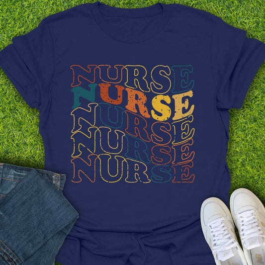 T-Shirt Navy / S Wavy Nurse Tee