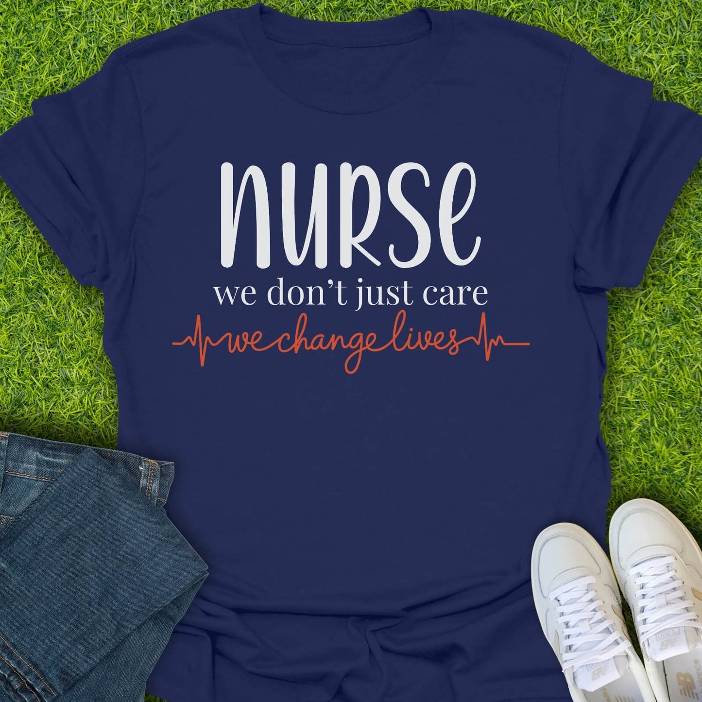 T-Shirt Navy / S We Change Lives Tee
