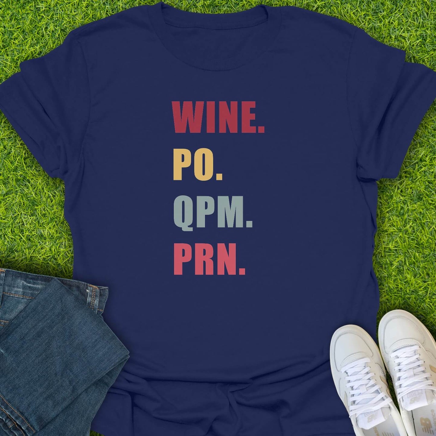 T-Shirt Navy / S Wine Therapy Protocol Tee