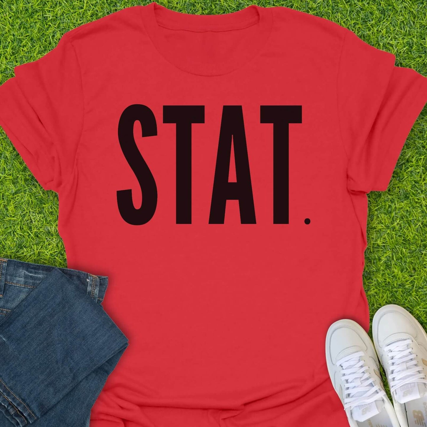 T-Shirt Red / S Stat Tee