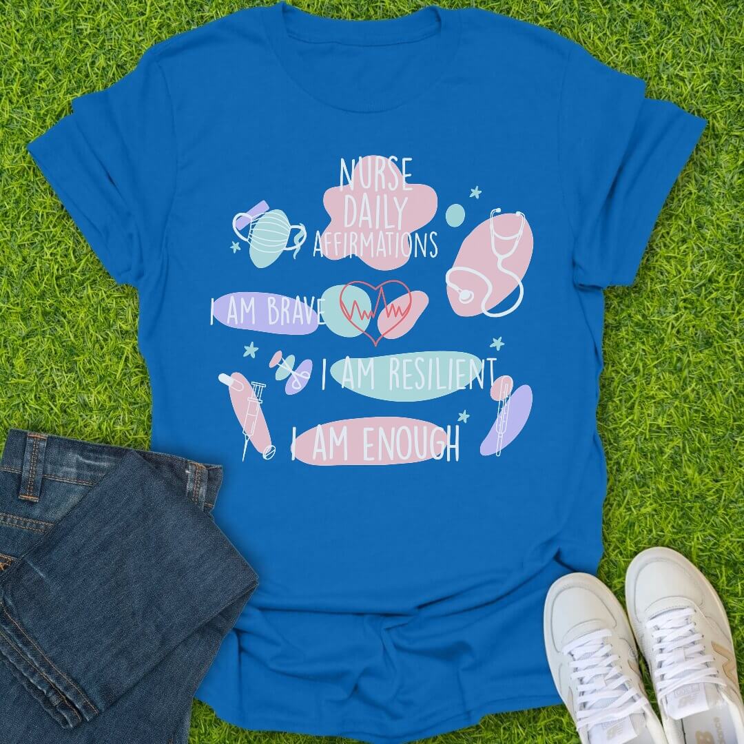 T-Shirt Royal / S Daily Affirmations Tee