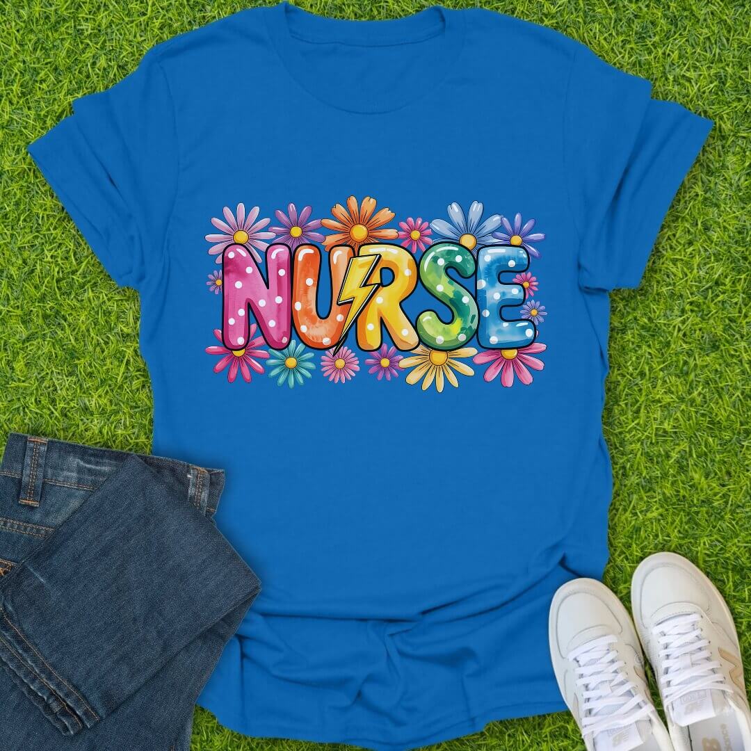 T-Shirt Royal / S Electric Daisies Tee