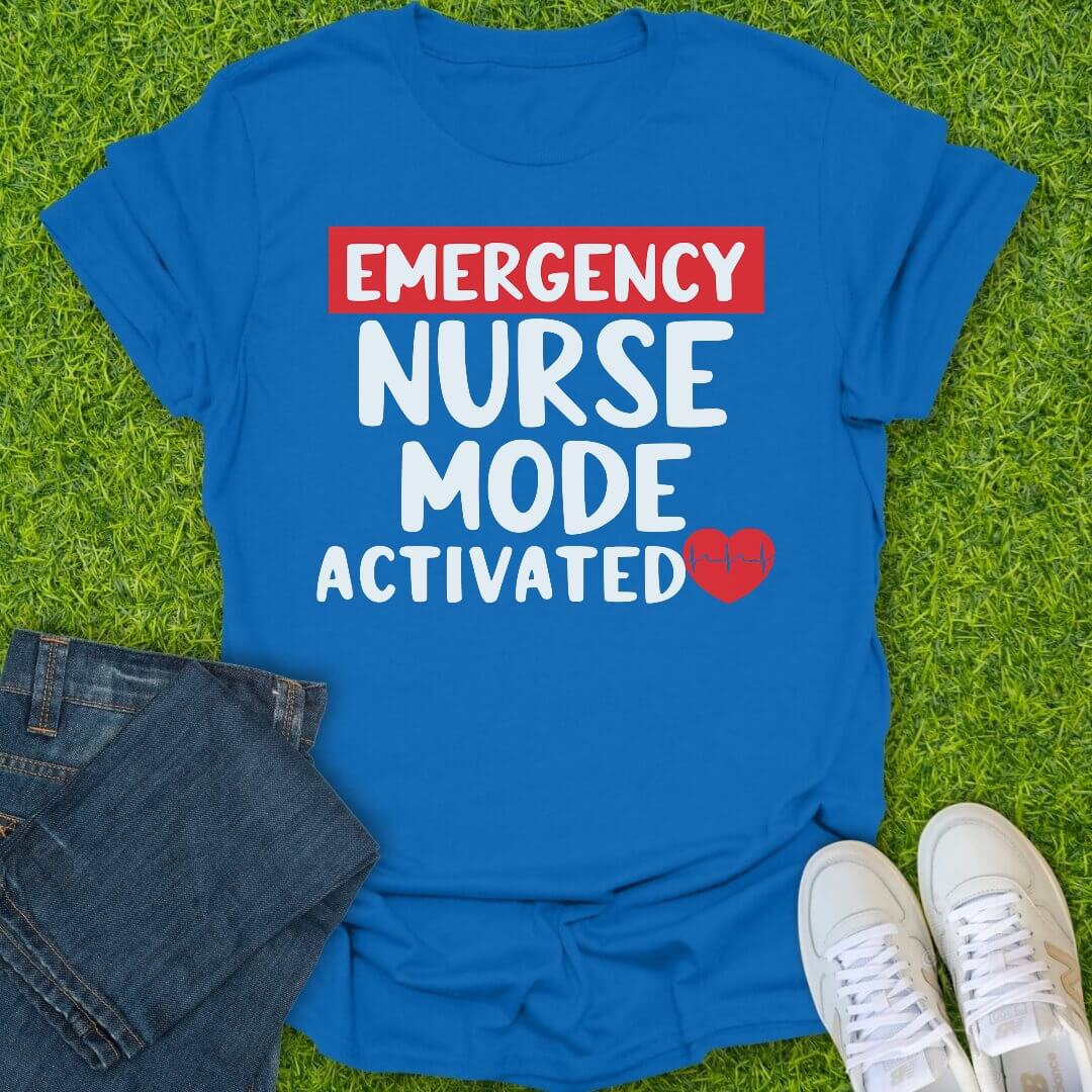 T-Shirt Royal / S Emergency Nurse Mode Tee