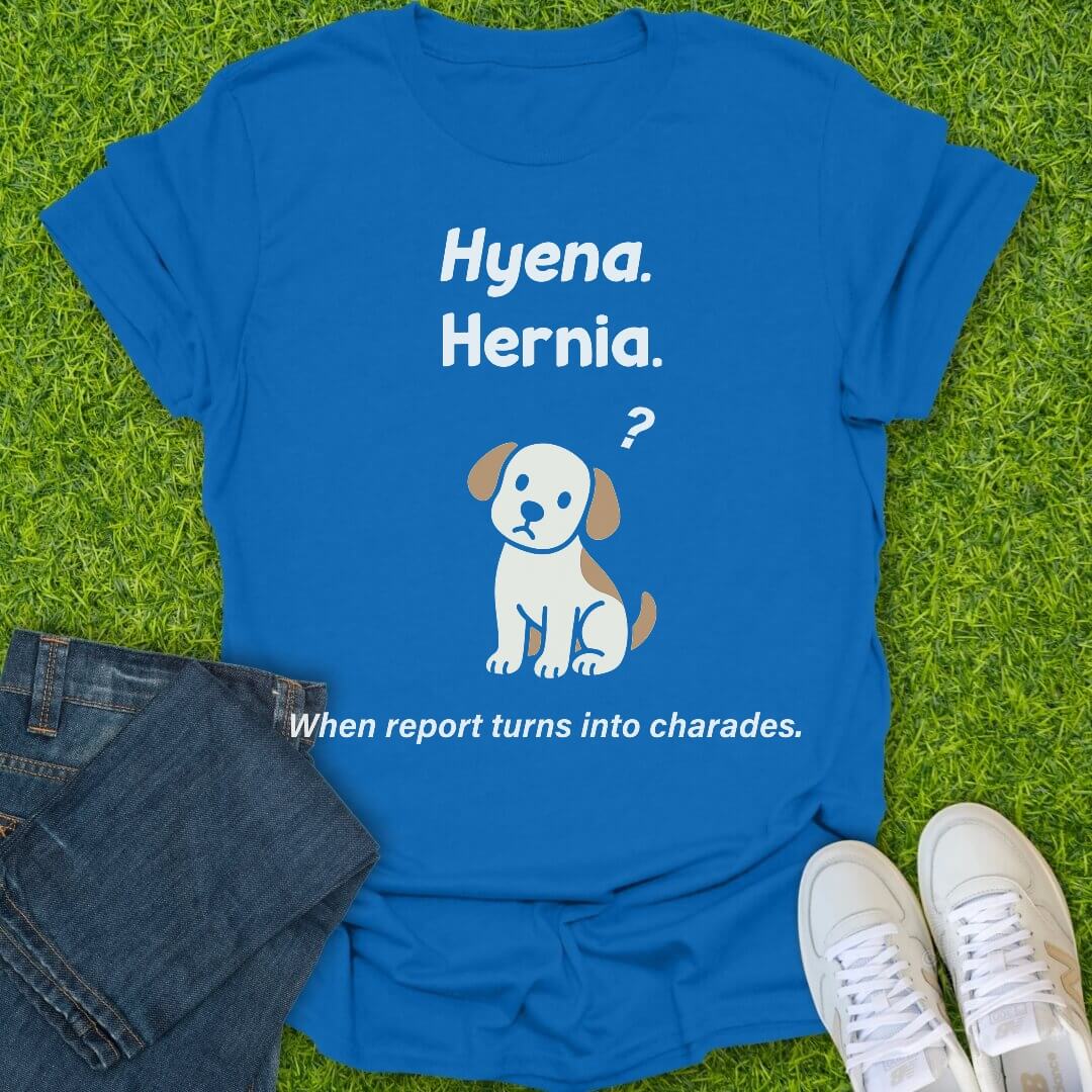 T-Shirt Royal / S Hyena Hernia Tee