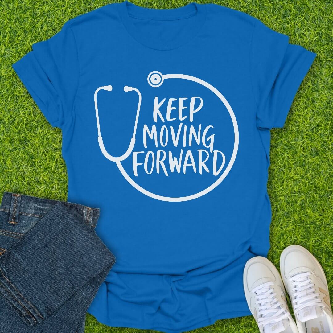 T-Shirt Royal / S Keep Moving Forward Tee