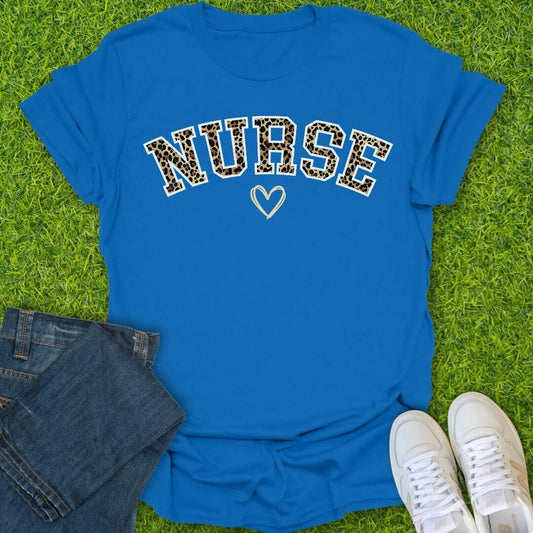 T-Shirt Royal / S Leopard Nurse Arch Tee