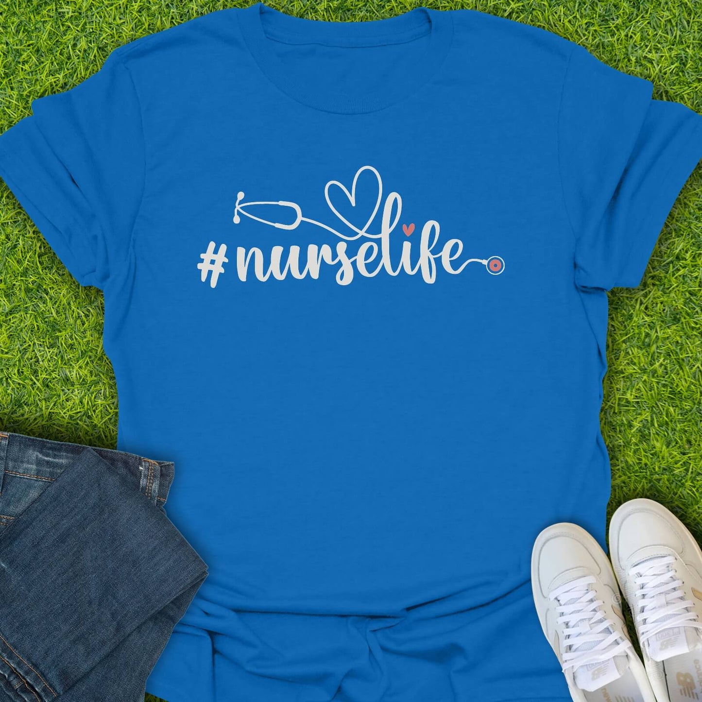 T-Shirt Royal / S Nurselife Script Tee