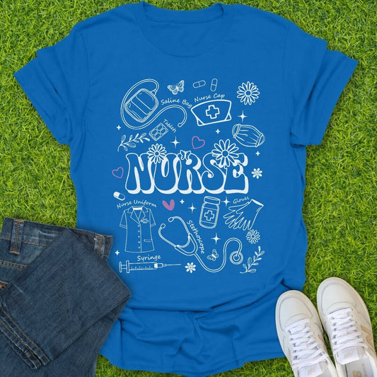 T-Shirt Royal / S Parts Of A Nurse Tee