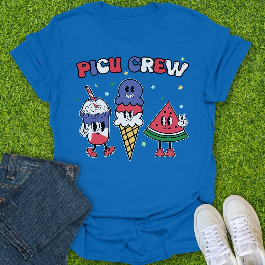 T-Shirt Royal / S PICU Crew Tee