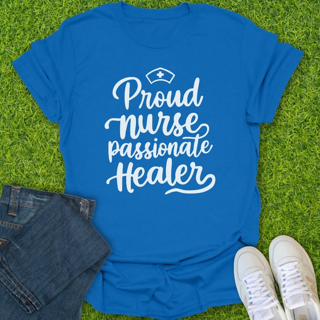 T-Shirt Royal / S Proud Nurse Tee