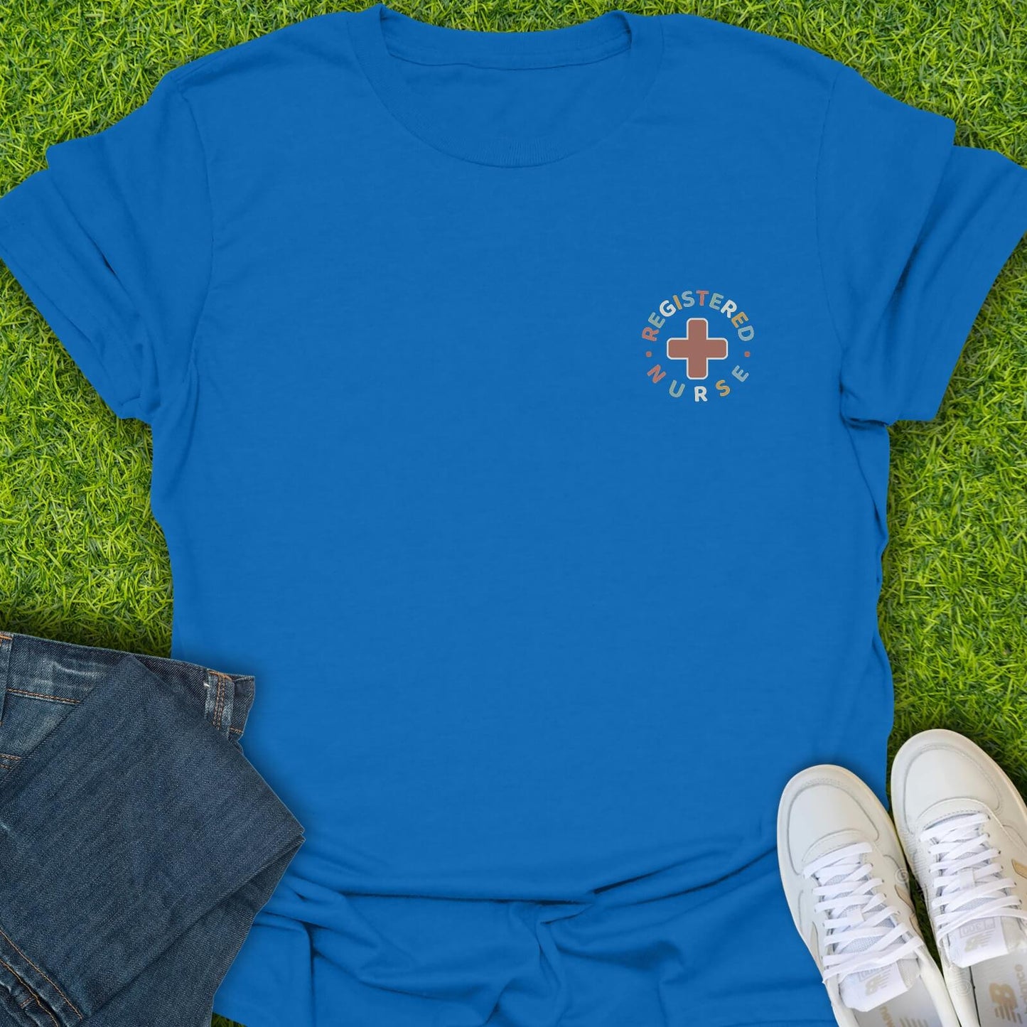 T-Shirt Royal / S Registered Nurse Badge Tee
