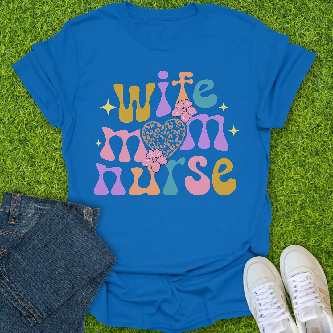 T-Shirt Royal / S Retro Bloom Tee