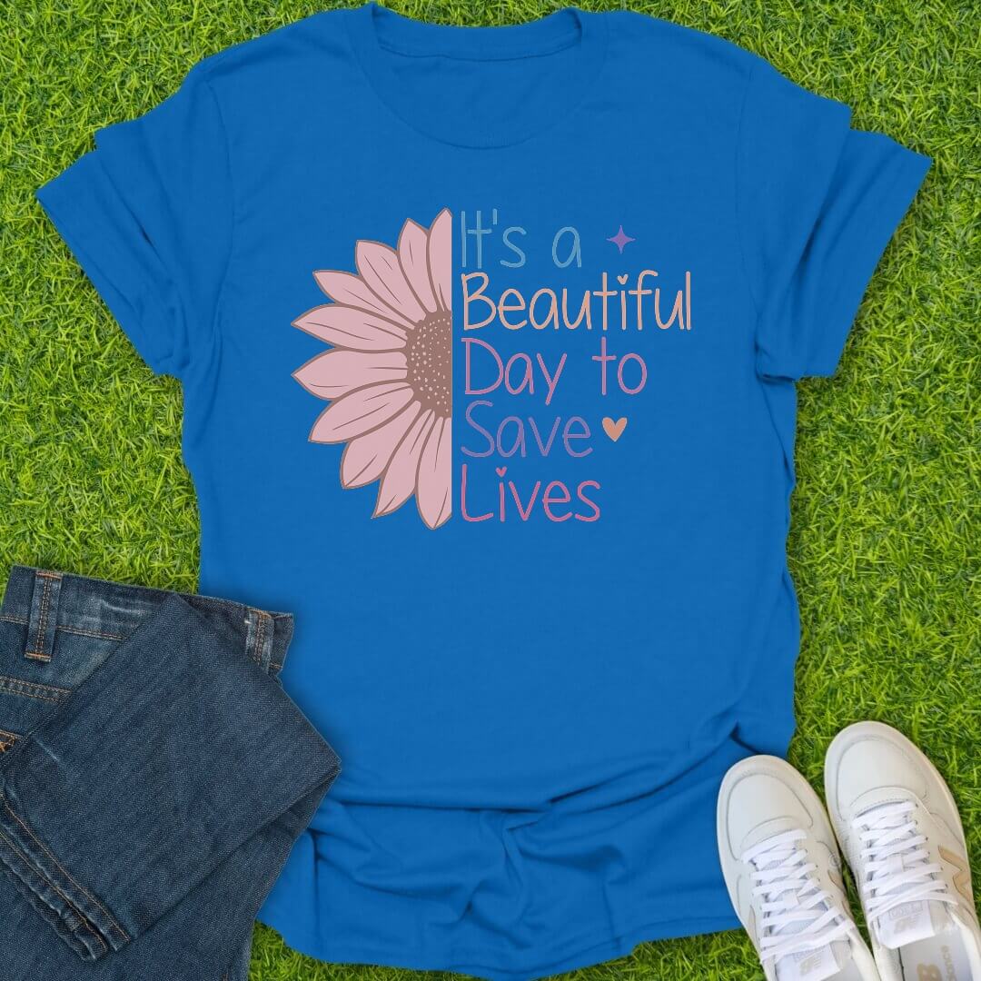 T-Shirt Royal / S Sunshine & Stethoscope Tee