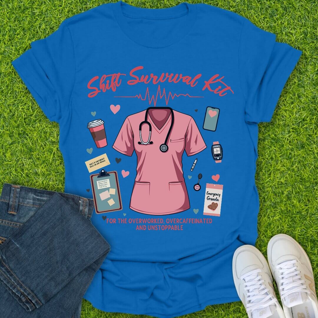 T-Shirt Royal / S Survival Kit Tee