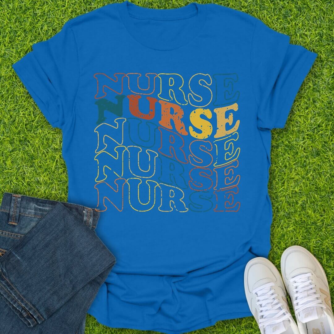 T-Shirt Royal / S Wavy Nurse Tee
