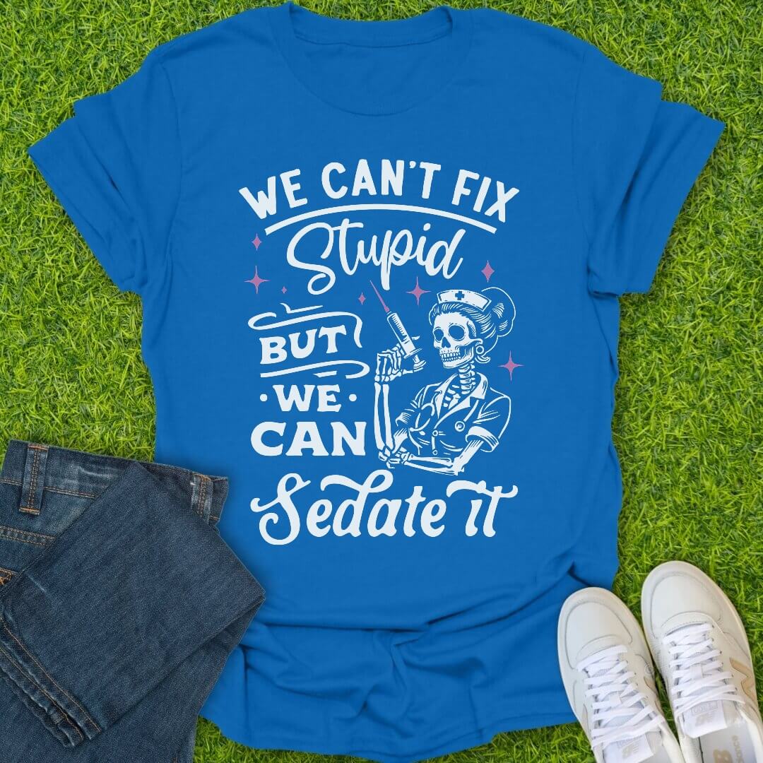 T-Shirt Royal / S We Can Sedate It Tee