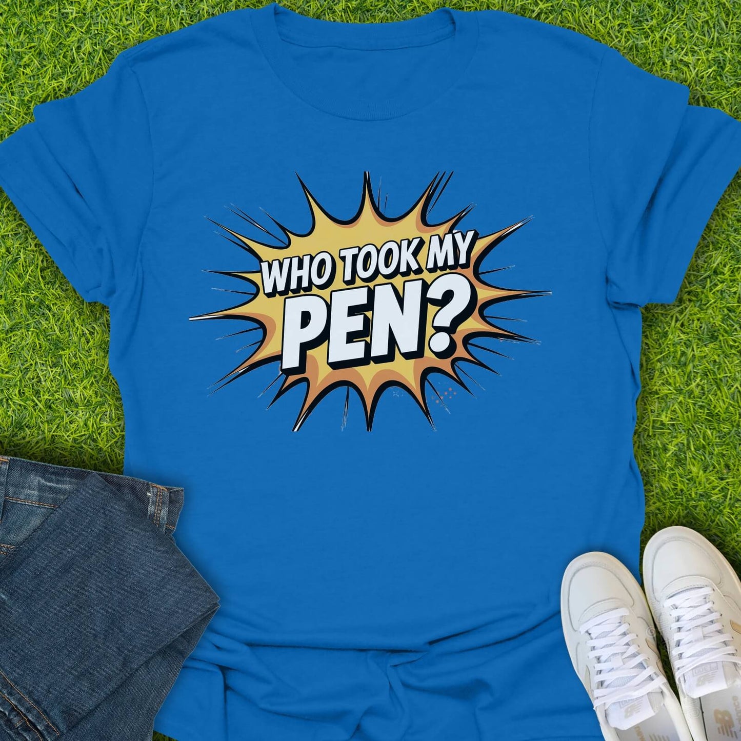T-Shirt Royal / S Who Took My Pen Tee