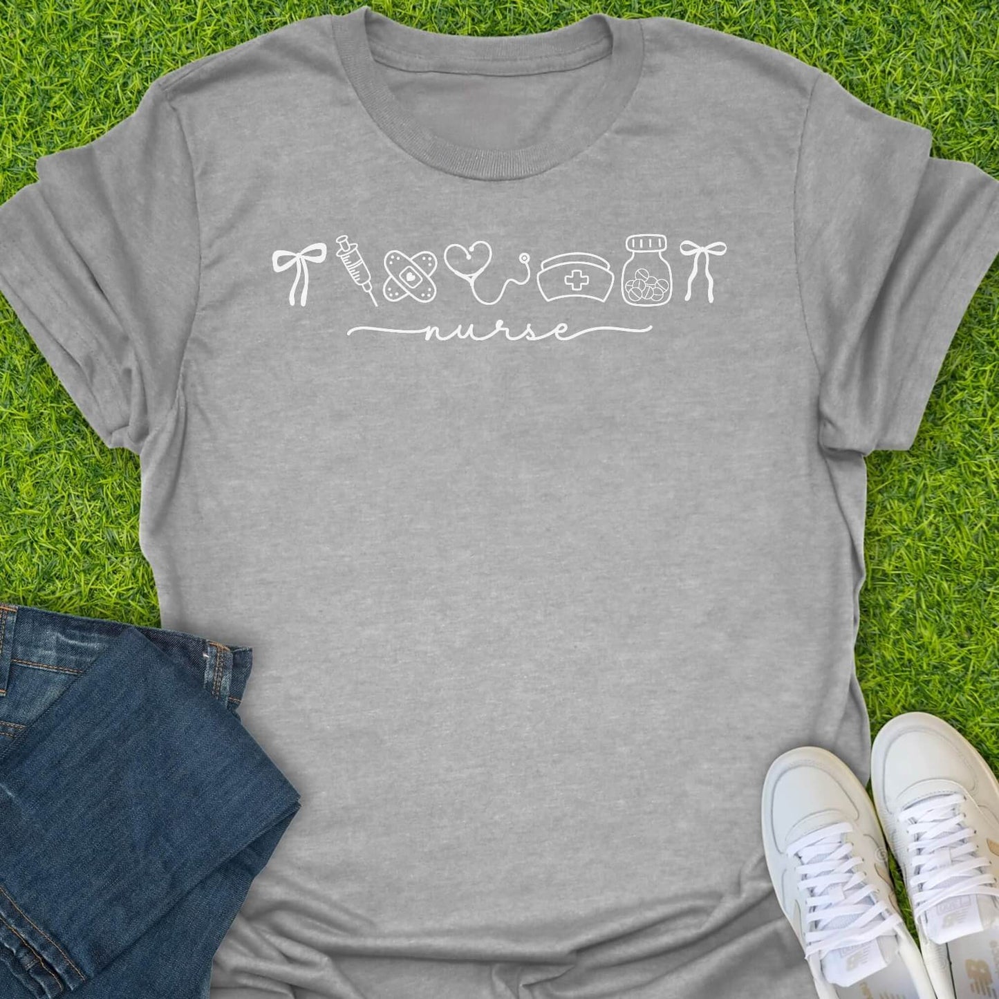 T-Shirt Sport Grey / S Nurse Life Icons Tee