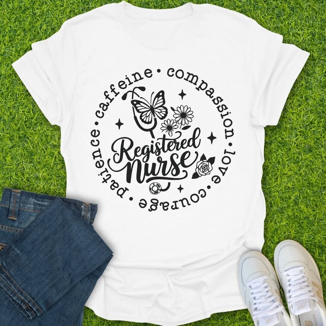 T-Shirt White / S Caffeine & Compassion Tee