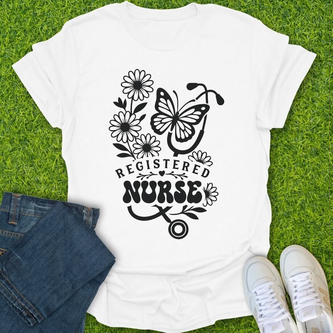 T-Shirt White / S Caring in Full Bloom Tee